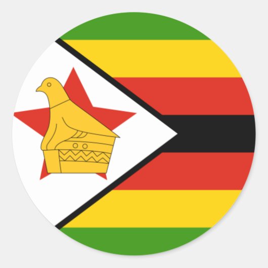 Vlag van de Sticker van Zimbabwe (Voorkant)