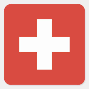 Vlag van de Sticker van Zwitserland