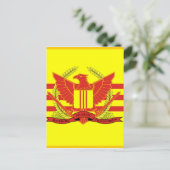 Vlag van de strijdkrachten van de Republiek Zuid-V Briefkaart (Staand voorkant)