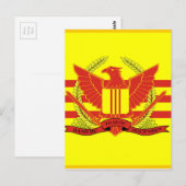 Vlag van de strijdkrachten van de Republiek Zuid-V Briefkaart (Voorkant / Achterkant)