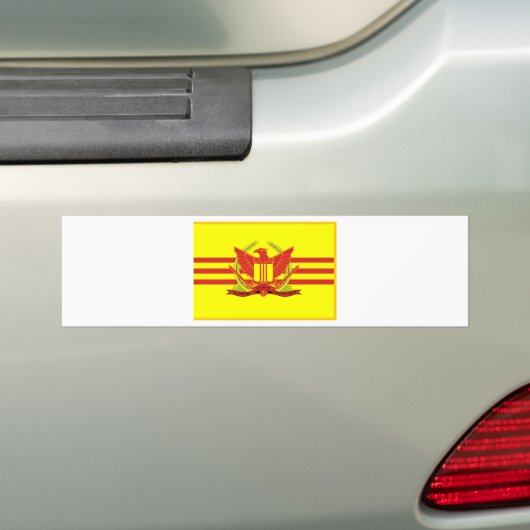 Vlag van de strijdkrachten van de Republiek Zuid-V Bumpersticker (Op auto)