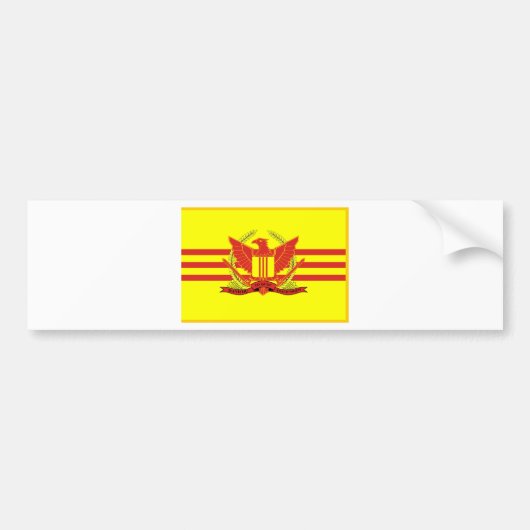 Vlag van de strijdkrachten van de Republiek Zuid-V Bumpersticker (Voorkant)