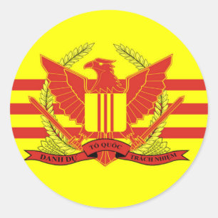 Vlag van de strijdkrachten van de Republiek Zuid-V Ronde Sticker