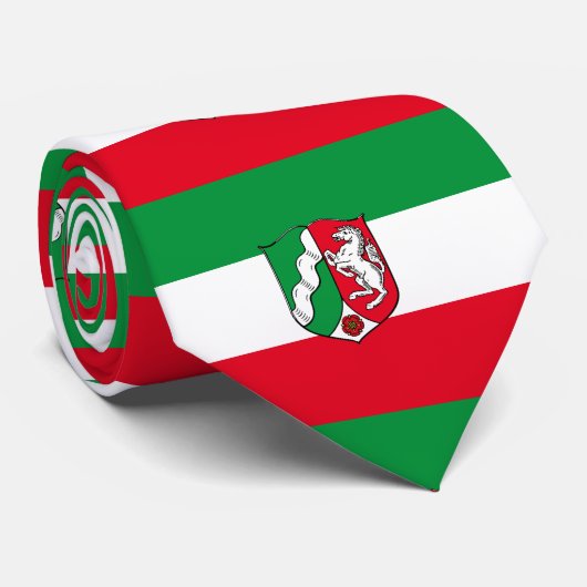 Vlag van de Stropdas Noordrijn-Westfalen (Opgerold)