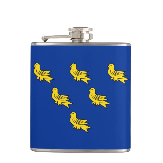 Vlag van de Sussex-fles Heupfles (Voorkant)