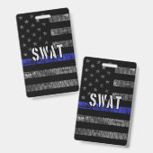 Vlag van de SWAT-politie Badge (Voor- en achterkant)