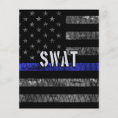 Vlag van de SWAT-politie Flyer (Achterkant)