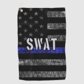 Vlag van de SWAT-politie Golfhanddoek (Voorkant)