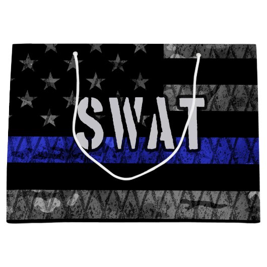 Vlag van de SWAT-politie Groot Cadeauzakje (Voorkant)
