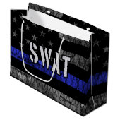 Vlag van de SWAT-politie Groot Cadeauzakje (Voorkant Gekanteld)