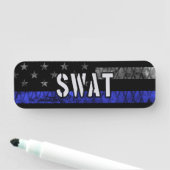 Vlag van de SWAT-politie Naamplaatje (In situ)
