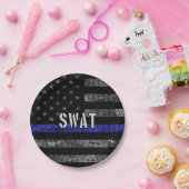 Vlag van de SWAT-politie Papieren Bordje (Feest)