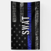 Vlag van de SWAT-politie Spandoek (Verticaal)