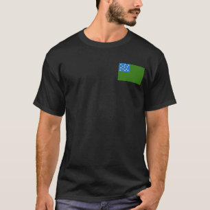 Vlag van de T-Shirt groene bergen
