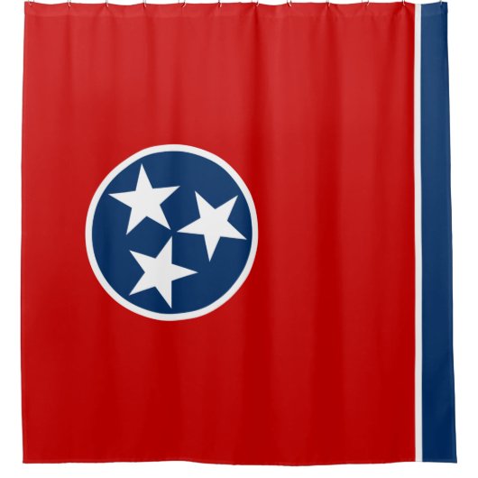 Vlag van de Tennessee-douchergordijn Douchegordijn (Voorkant)