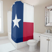 Vlag van de Texas Flag Lone Star Douchegordijn (In situ)
