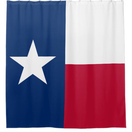 Vlag van de Texas Flag Lone Star Douchegordijn (Voorkant)