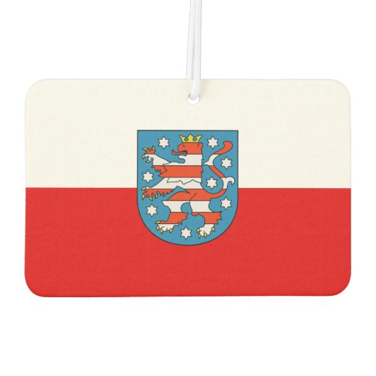 Vlag van de Thüringen-Muismat Luchtverfrisser (Achterkant)