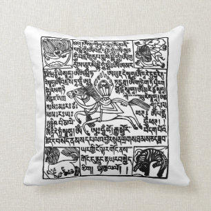 Vlag van de Tibetaanse vleugelvlieger Windhorse Pr Kussen