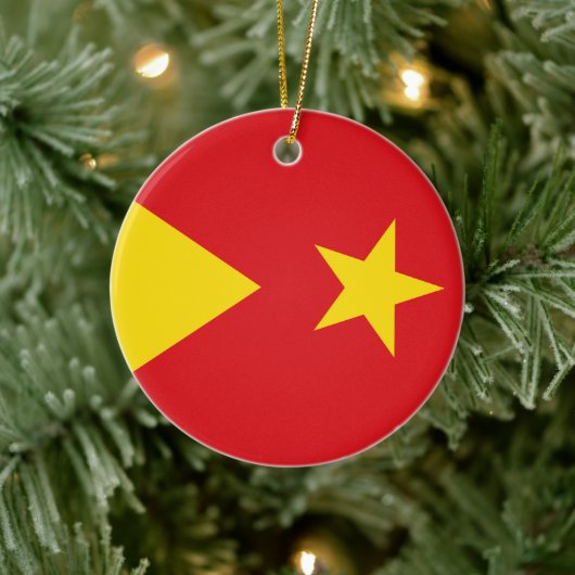 Vlag van de Tigray-regio Keramisch Ornament (Boom)