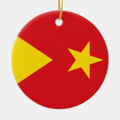Vlag van de Tigray-regio Keramisch Ornament (Voorkant)