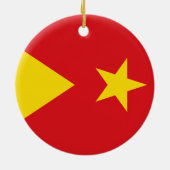 Vlag van de Tigray-regio Keramisch Ornament (Achterkant)