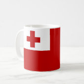 Vlag van de Tonga-Mok Koffiemok (Voorkant links)