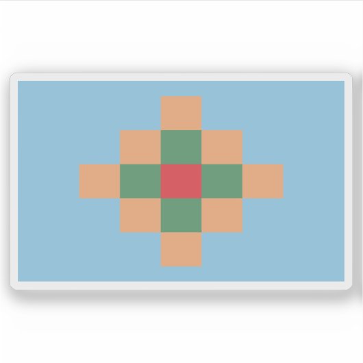 Vlag van de Tonocotés (Tonokotés), Argentinië Sticker (Voorkant)