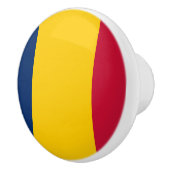 Vlag van de Tsjaadse keramische Knob Knop (Rechts)