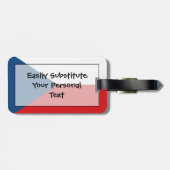 Vlag van de Tsjechische Republiek (Easy ID Persona Bagagelabel (Achterkant horizontaal)