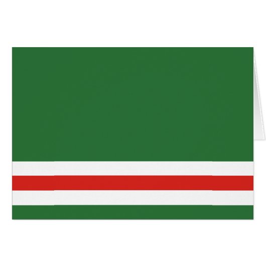 Vlag van de Tsjetsjeense Republiek Itsjkerië (Voorkant Horizontaal)