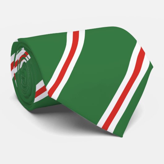 Vlag van de Tsjetsjeense Republiek Itsjkerië Stropdas (Opgerold)