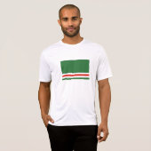 Vlag van de Tsjetsjeense Republiek Itsjkerië T-shirt (Voorkant volledig)