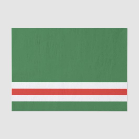 Vlag van de Tsjetsjeense Republiek Itsjkerië Tissuepapier (Voorkant)