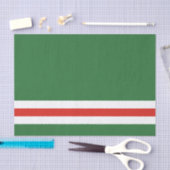Vlag van de Tsjetsjeense Republiek Itsjkerië Tissuepapier (Craft)