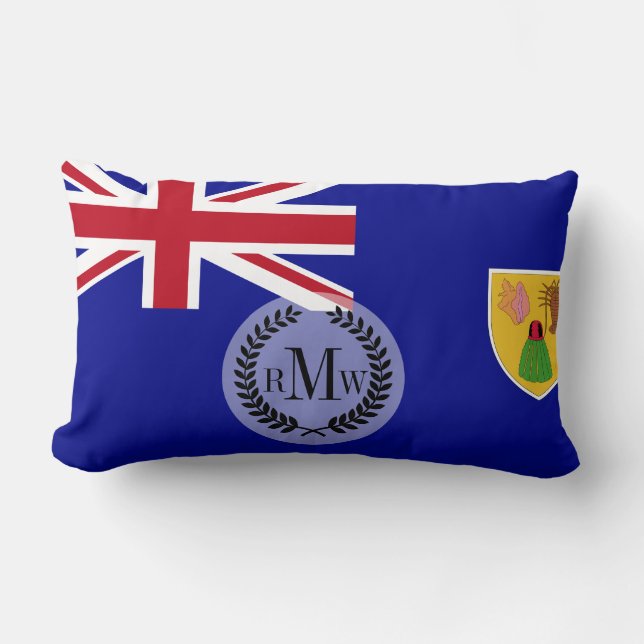 Vlag van de Turks- en Caicoseilanden Kussen (Voorkant)