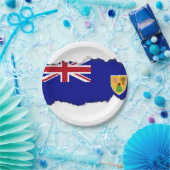 Vlag van de Turks- en Caicoseilanden Papieren Bordje (Feest)