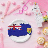 Vlag van de Turks- en Caicoseilanden Papieren Bordje (Feest)