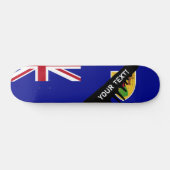 Vlag van de Turks- en Caicoseilanden Skateboard (Horizontaal)
