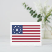 Vlag van de Tweede Amerikaanse Revolutie Briefkaart (Staand voorkant)