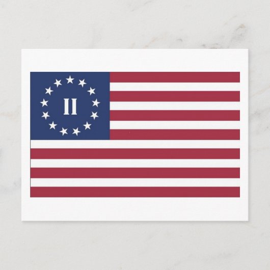 Vlag van de Tweede Amerikaanse Revolutie Briefkaart (Voorkant)