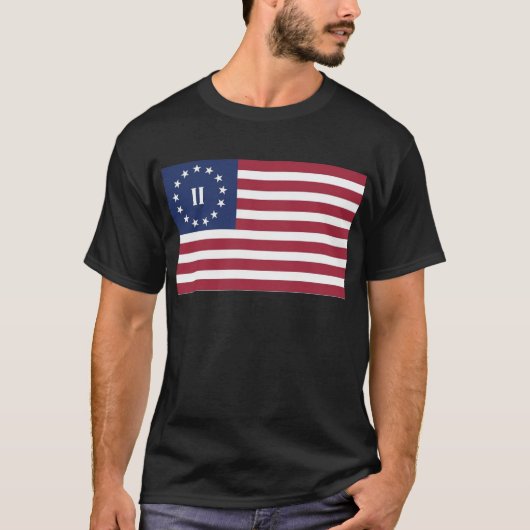 Vlag van de Tweede Amerikaanse Revolutie T-shirt (Voorkant)