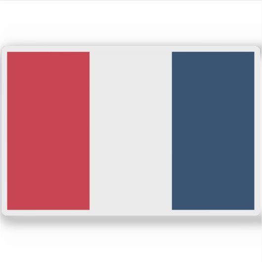 Vlag van de Tweede Franse Republiek (1848) Sticker (Voorkant)