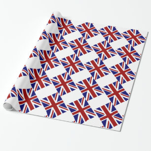 Vlag van de UK Union Jack diagonaal Cadeaupapier