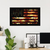 Vlag van de Unie, burgeroorlog, sterren en staven, Poster (Thuiskantoor)