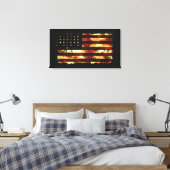 Vlag van de Unie, burgeroorlog, sterren & Stripes, Canvas Afdruk (Insitu (Slaapkamer))