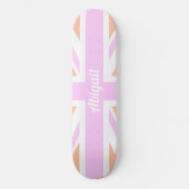 Vlag van de Unie onder de vlag van Gilry Pink en S Persoonlijk Skateboard (Voorkant)