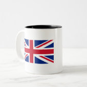  vlag van de Unie T-Shirt Tweekleurige Koffiemok (Voorkant links)