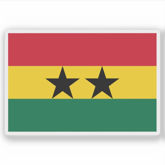 Vlag van de Unie van Afrikaanse Staten (Ghana, Gui Sticker (Voorkant)