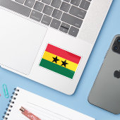 Vlag van de Unie van Afrikaanse Staten (Ghana, Gui Sticker (Laptop met iPhone)
